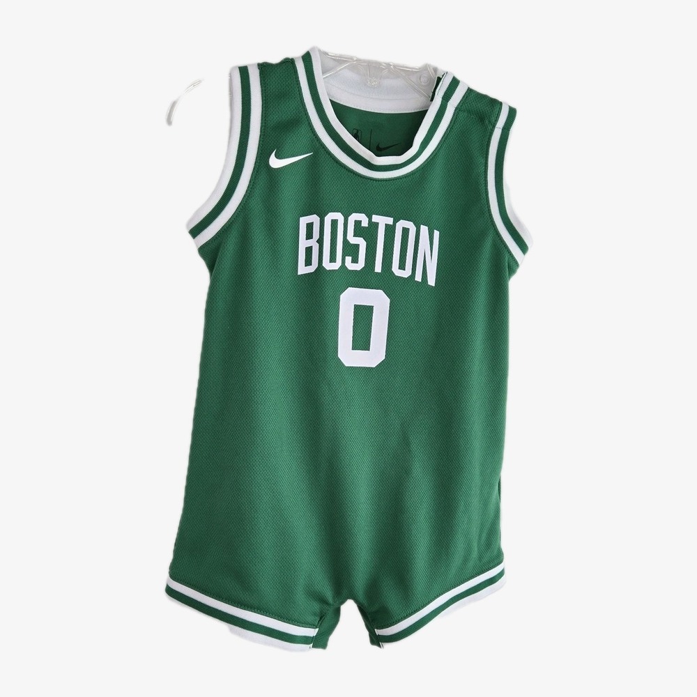 Boston Celtics Nike Tatum Number 0 Green Romper Boys Size 18M One Piece Unisex